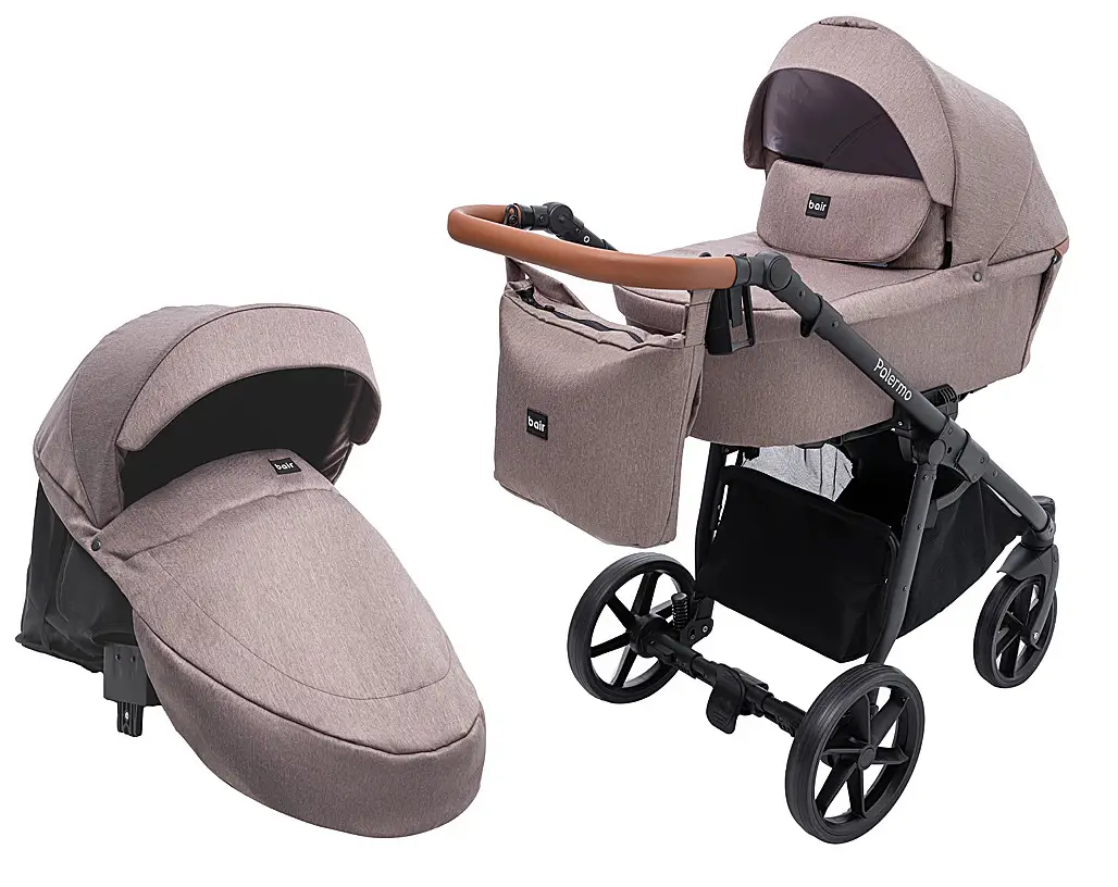Коляска 2 в 1 Bair Palermo BP-44 капучино, фото 1
