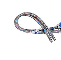 Шланг для змішувача М10 пара 1/2 40см Silicone