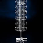 Стійка обертова BENARDO-48, H1800 D360/540 (48 місць, 6 граней). Торговий стенд для аксесуарів, реклами, брошур, фото 2