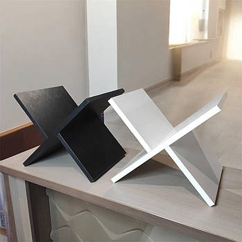 Підставка для сумки білого кольору для салону краси, перукарні, передпокою, ресторану, кафе, клініки.