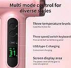 Фен акумуляторний із теплим повітрям бездротовий 200W Type-C RT-305, фото 4