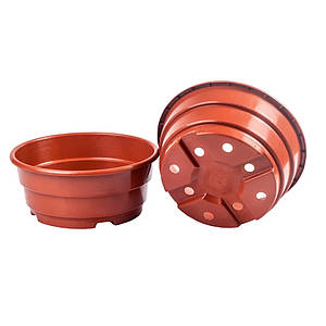 Контейнер-миска 4,7 л для вирощування рослин, теракота 25 x 12 см (Польща)