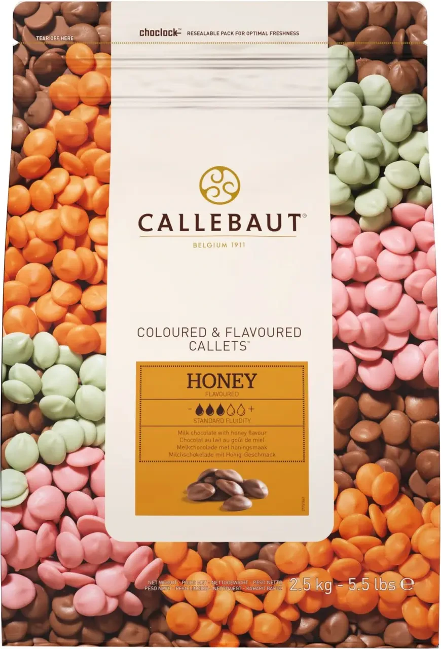 Barry Callebaut Honey 33,2% натуральний шоколад зі смаком Меда, 250г