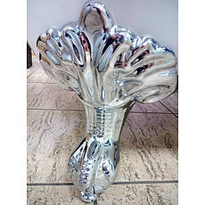 Окремостояча акрилова ванна Atlantis C-3140 176x75x75 біла (ноги хром), фото 4