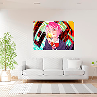 Плакат-постер на стіну з оригінальним принтом аніме-манги Dandadan Дандадан "Aira Shiratori Айра Шираторі"