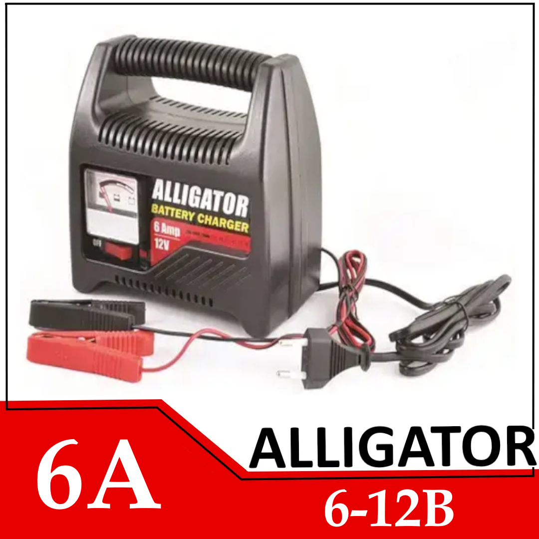 Зарядний пристрій для авто,мото акумулятора ALLIGATOR 6 амперів 6-12 В, фото 1
