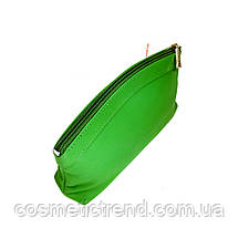 Косметичка жіноча зелена з натуральної шкіри Swan (Індія) 512143/green 23*13*5 см, фото 4