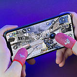 Напальчники Shezi мідне волокно ігрові від поту для ігор на телефоні смартфоні пабг pubg standoff 2 warzone, фото 5