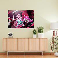 Плакат-постер на стіну з оригінальним принтом аніме-манги Dandadan Дандадан "Ayase Momo Аясе Момо екстрасенс"