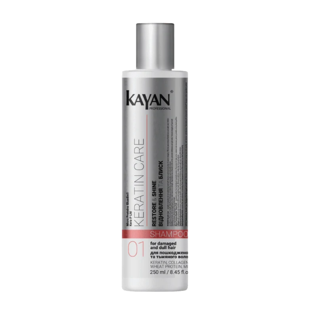Шампунь для пошкодженого та тьмяного волосся Kayan Professional Keratin Care Shampoo 250 мл