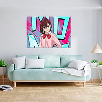 Плакат-постер на стіну з оригінальним принтом аніме-манги Dandadan Дандадан "Ayase Momo Аясе Момо"