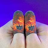 Ігрові напальчники P1 KING (1 пара 2 шт) для ігор на телефоні смартфоні планшеті срібне волокно pubg пабг, фото 4