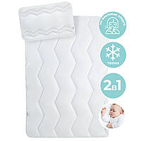 Набор детский в кроватку Comfort PAPAELLA одеяло 100х135 см и подушка 40х60 см белый антиаллергенный для детей