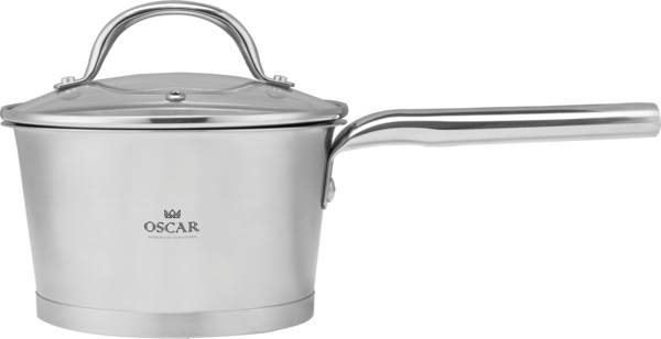 Ківш OSCAR Delight нерж 16 см (1.6 л) з кришкою (OSR-4005-16)