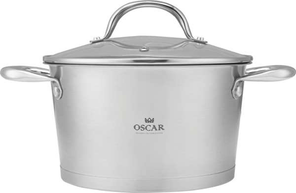 Каструля OSCAR Delight нерж 22 см (4.1 л) з кришкою (OSR-2005-22)