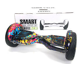 Гіроборд Smart Balance Wheel Pro Premium 10.5 Біла блискавка Ляпка (Метал  колеса )