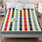 Електропростирадло односпальне 140Вт, 150х170см, YASAM, В різнокольорову смужку / Простирадло з електропідігрівом, фото 2