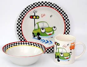 Набір дитячого посуду Limited Edition FUNNY CAR 3 ін. YF6028