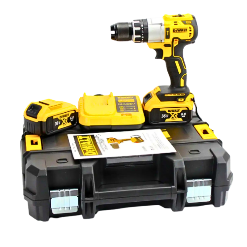 Акумуляторний ударний шуруповерт DeWALT 36V 6A Шуруповерт Деволт в кейсі Легкий та компактний дриль-шупуповерт