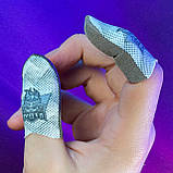 Ігрові напальчники P1 QUICK (1 пара 2 шт) для ігор на телефоні смартфоні планшеті срібне волокно pubg, фото 5