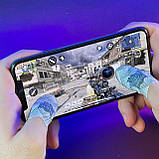 Ігрові напальчники P1 QUICK (1 пара 2 шт) для ігор на телефоні смартфоні планшеті срібне волокно pubg, фото 9