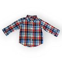 Стильная рубашка для мальчика в клетку на 12 месяцев Carters
