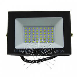 Прожектор LED 50w 6500K IP65 3000LM LEMANSO "Нептун" чорний/LMP103-50