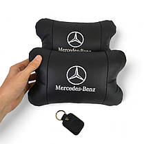 Подушка для машини під шию Mercedes-Benz Мерседес, Подушка підголовник KF-900 для автомобіля, фото 3