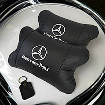 Подушка для машини під шию Mercedes-Benz Мерседес, Подушка підголовник KF-900 для автомобіля, фото 4