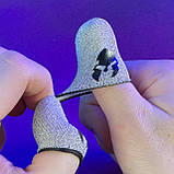 Ігрові напальчники HELMET (1 пара 2 шт) для ігор на телефоні смартфоні планшеті pubg пабг пубг standoff 2, фото 3