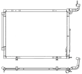 Конденсатор кондиціонера Ford Ecosport 13- Koyoair АКПП/МКПП; 565X414X16; +осушувач (1.0 ECOBOOST)