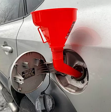 Воронка універсальна (червона) SA-122 Sapfire Plastic Automotive Petrol Funnel, фото 3