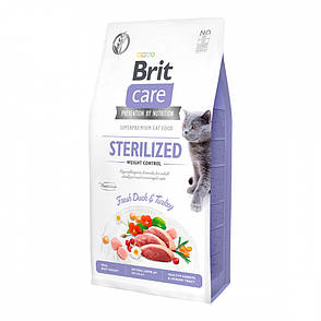 Brit Care Cat Grain-Free Sterilized Sensitive для стерилізованих котів з чутливим травленням 400г, фото 1