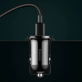 Адаптер автомобільний BASEUS Grain Pro Car Charger |2USB, 4.8A| (CCALLP-02)