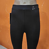 Лосіни жіночі легінси висока посадка 54 чорні, фото 5