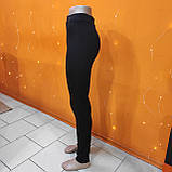 Лосіни жіночі легінси висока посадка 54 чорні, фото 3