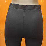 Лосіни жіночі легінси висока посадка 54 чорні, фото 4