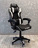 Комп'ютерне крісло з екошкіри + 2 подушки ENZO 8 КОЛЬОРІВ НА ВИБІР, фото 4