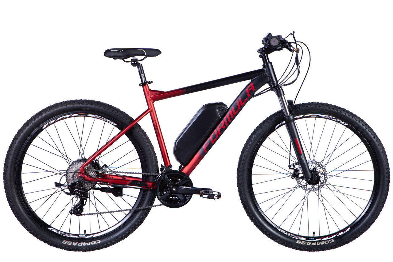 Велосипед з електроприводом 29" AL Formula eF-1 DD рама-18,5" 48B 17.5 А·год 500 Вт чорно-червоний (матовий)