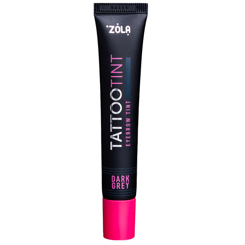 Фарба для брів та вій ZOLA TATTOO TINT Dark Grey, 15 мл