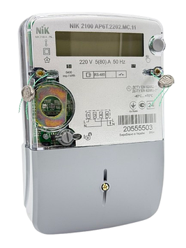 Лічильник електроенергії NIK 2100 AP6T.2202.MC.11 (багатотарифний, RS485, реле)