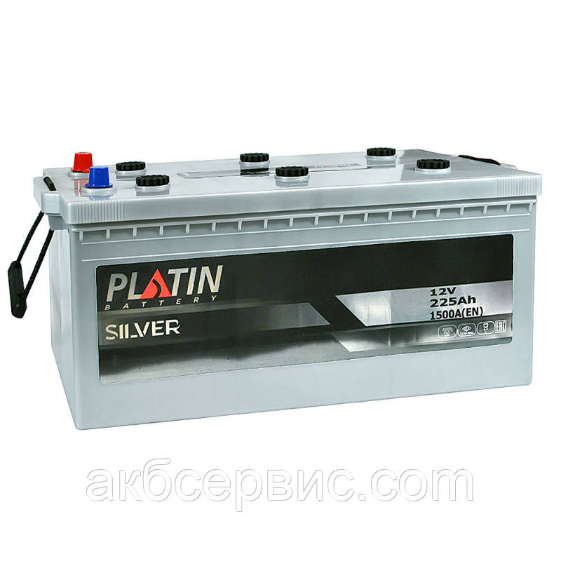 Акумулятор автомобільний PLATIN Silver MF 225Ah 1500A L+ (D6), фото 1