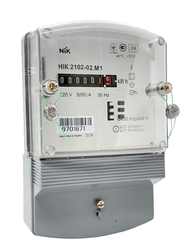 Лічильник електроенергії NІК 2102-02.М1 (електромеханічний, однотарифний)
