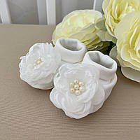 Пінетки "Емілія" Молочний Інтерлок арт.91448714  Зріст 56-38(р)