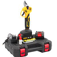 Акумуляторний гілкоріз DeWalt 2АКБ Секатор у валізі Секатор 24V 5AH Садовий секатор з цифровим екраном