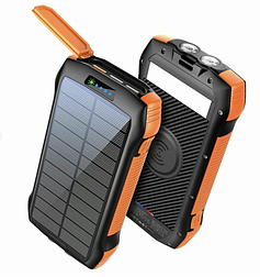 Портативний зарядний пристрій павербанк F33W з сонячною панеллю 33500 mAh