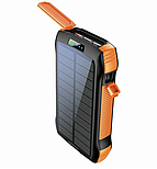 Портативний зарядний пристрій павербанк F33W з сонячною панеллю 33500 mAh, фото 7
