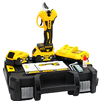 Компактний акумуляторний секатор DeWalt 36 В Секатор у валізі Девольт з 2 АКБ Ручний бездротовий секатор