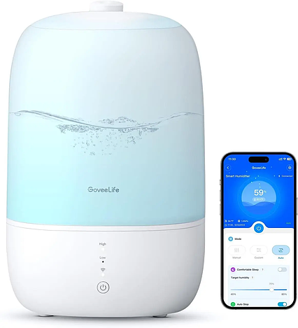 Зволожувач повітря GoveeLife Smart Humidifiers для дому, з верхнім заповненням, Amazon, Німеччина, фото 1