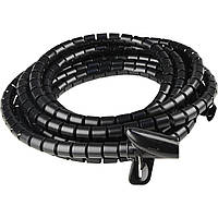 Гнучкий кабельний бандаж з кліпсою АСКО-УКРЕМ WCT-12 діаметр 12 мм, довжина 3 м, чорний (A0150070020)